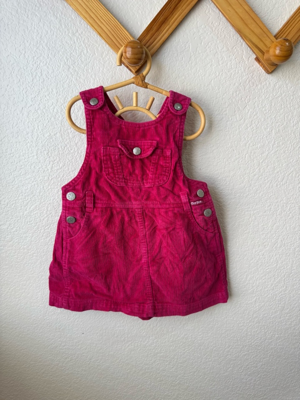 Vintage OshKosh’ Corduroy Toddler Dress